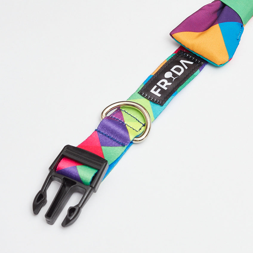 Collar Rombos Azules