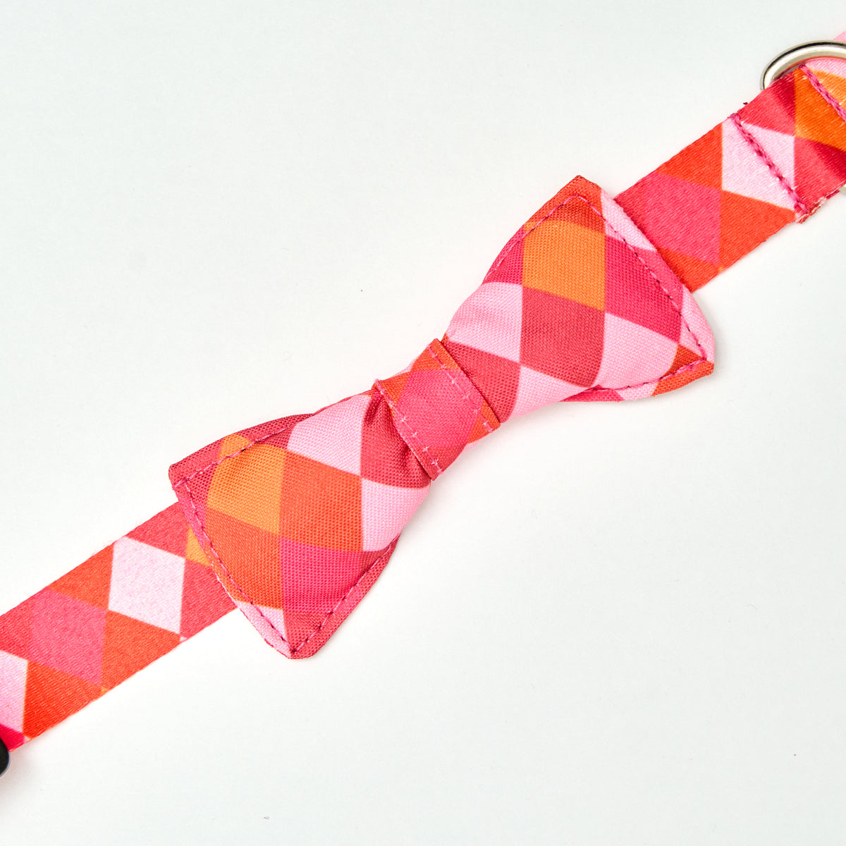 Collar Rombos Fucsias