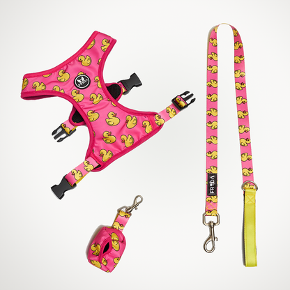 Pechera y Correa - Patos Hule Fucsia